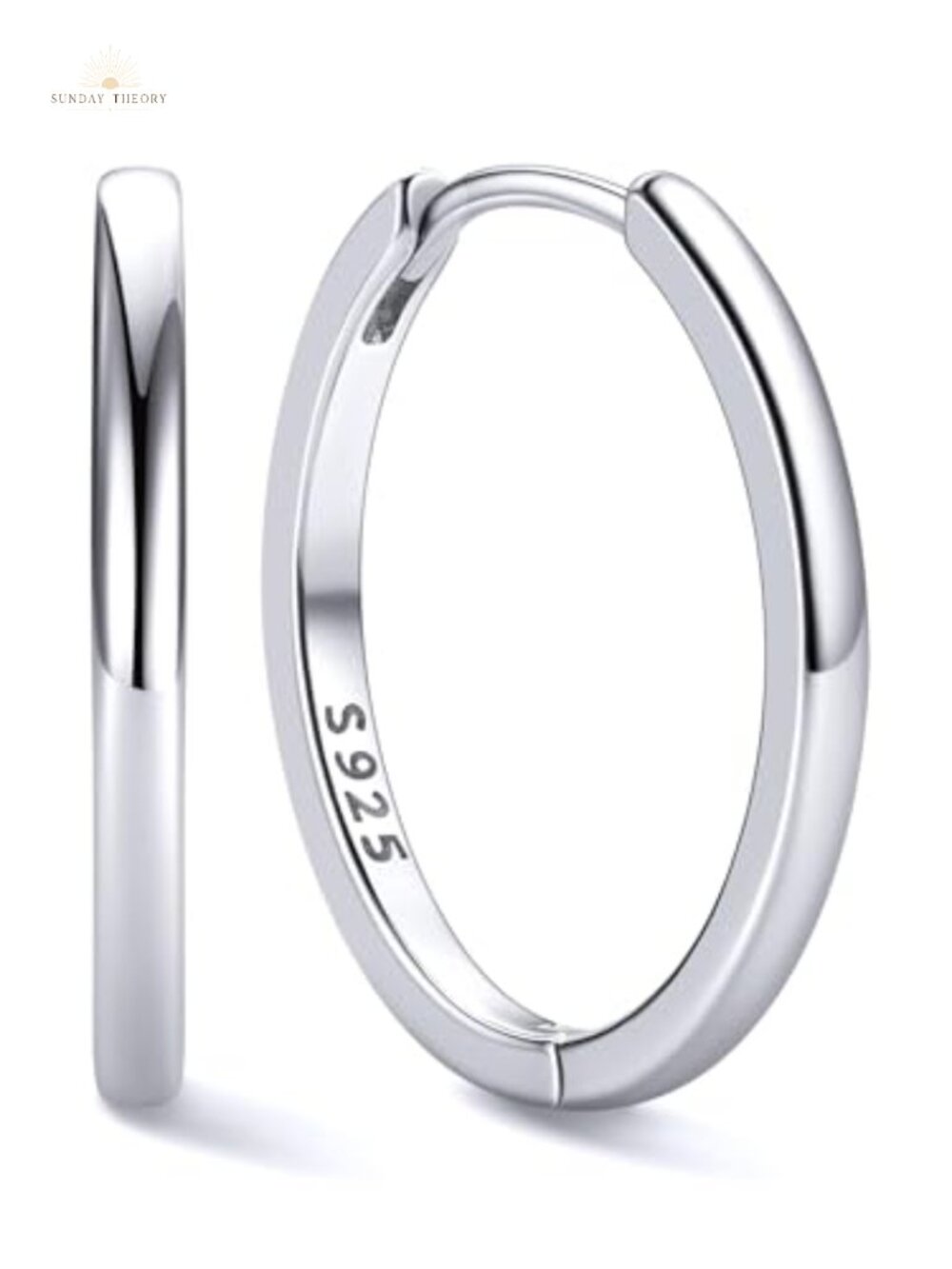 925 Sterling Silver Huggie Hoop Earrings Hypoallergenic Small Hoops for Women